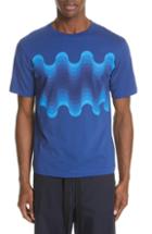 Men's Dries Van Noten Welle Wave Print T-shirt - Blue
