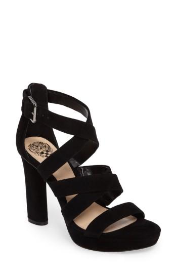 Women's Vince Camuto Catyna Platform Sandal .5 M - Black