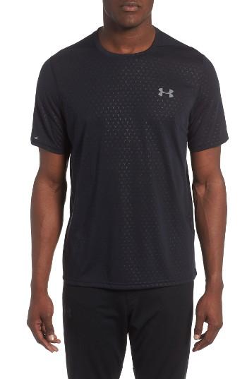 Men's Under Armour Threadborne Siro Fit T-shirt, Size Large - Black