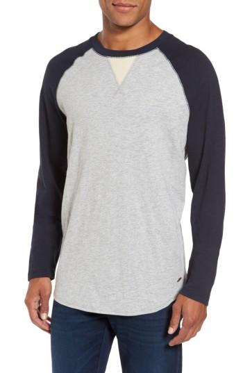 Men's True Grit Long Sleeve Raglan T-shirt - Blue