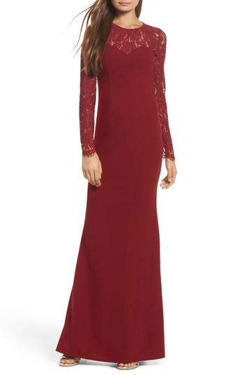 Women's Lulus Whenever You Call Maxi Dress - Burgundy