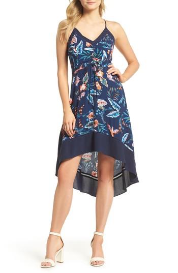 Women's Adelyn Rae Gianna High/low Hem Sundress - Blue