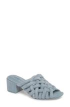 Women's Kelsi Dagger Brooklyn Sky Dress Woven Mule Sandal .5 M - Blue