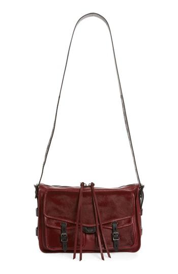 Rag & Bone Field Leather & Genuine Calf Hair Messenger Bag -