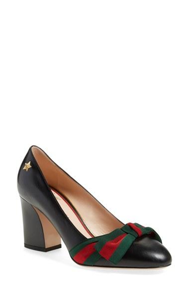 Women's Gucci 'aline' Block Heel Pump