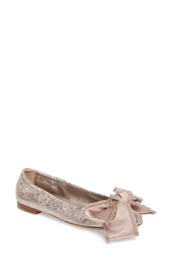 Women's Agl Satin Bow Ballet Flat Us / 34eu - Pink
