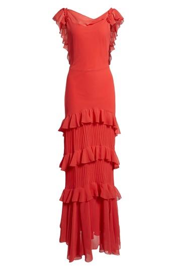 Women's Topshop Ruffle Maxi Dress Us (fits Like 0-2) - Red
