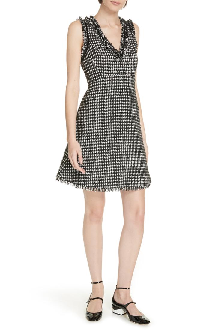 Women's Kate Spade New York Floral Park Clip Dot Dress - Black