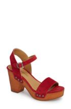 Women's Lucky Brand Trisa Platform Sandal .5 M - Red