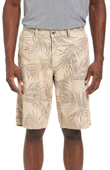 Men's Original Paperbacks Havana Print Linen Shorts