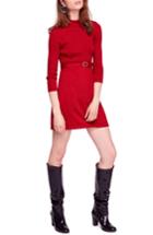 Women's Free People French Girl Sweater Minidress - Red