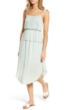 Women's Lush Embroidered Midi Dress - Green