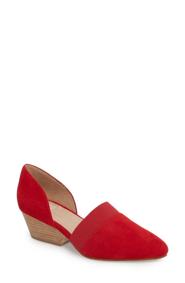 Women's Eileen Fisher Hilly D'orsay Pump .5 M - Red