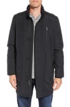Men's Marc New York Cullen Oxford Car Coat, Size - Black
