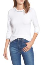 Women's All In Favor Stripe Flutter Sleeve Tee