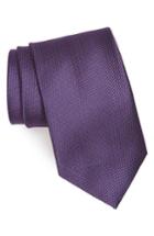 Men's David Donahue Neat Silk Tie, Size X-long - Pink