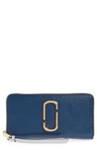 Women's Marc Jacobs Snapshot Leather Continental Wallet - Blue