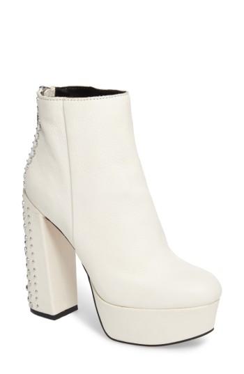 Women's Dolce Vita Liv Studded Platform Bootie M - White