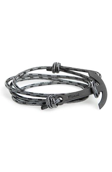 Men's Miansai Modern Anchor Rope Wrap Bracelet