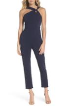 Women's Adelyn Rae Iman Halter Neck Jumpsuit - Blue