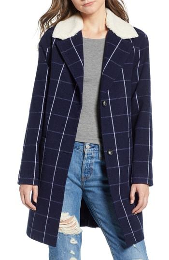 Women's Levi's Wool Top Coat - Blue