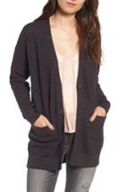 Women's Hinge Pointelle Cardigan Sweater - Grey