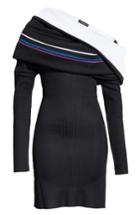 Women's Y/project Off The Shoulder Sweater Dress - Black