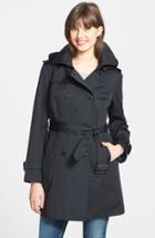 Women's London Fog Heritage Trench Coat With Detachable Liner - Black
