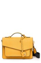 Botkier Cobble Hill Leather Crossbody Bag - Yellow