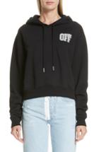 Women's Off-white Lips Hoodie - Black
