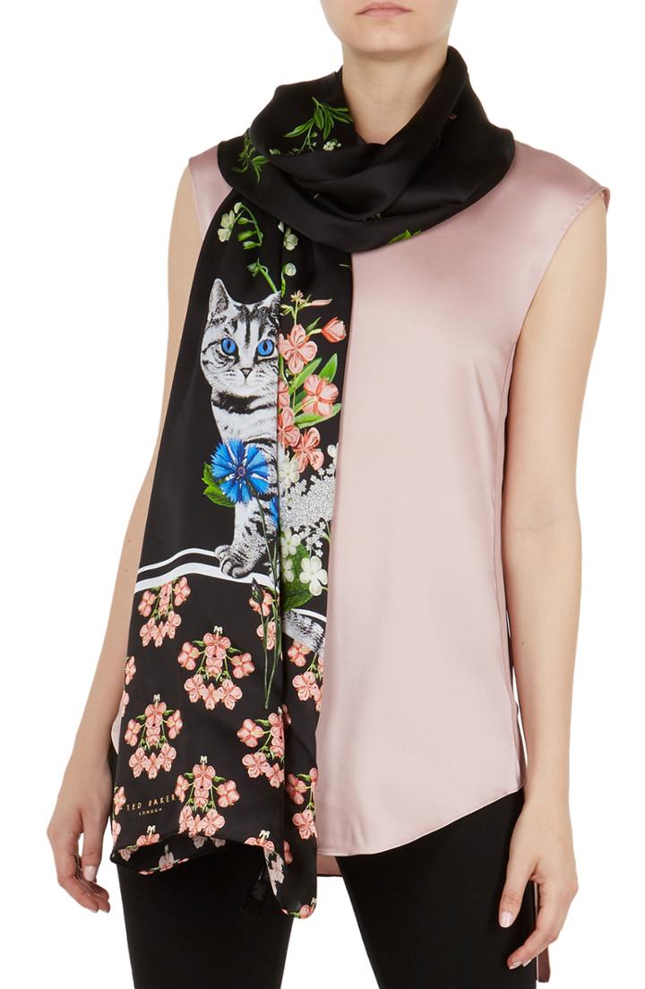 Women's Ted Baker London Florence Long Silk Scarf