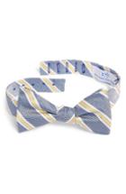 Men's Southern Tide Hilton Stripe Silk Bow Tie, Size - Yellow