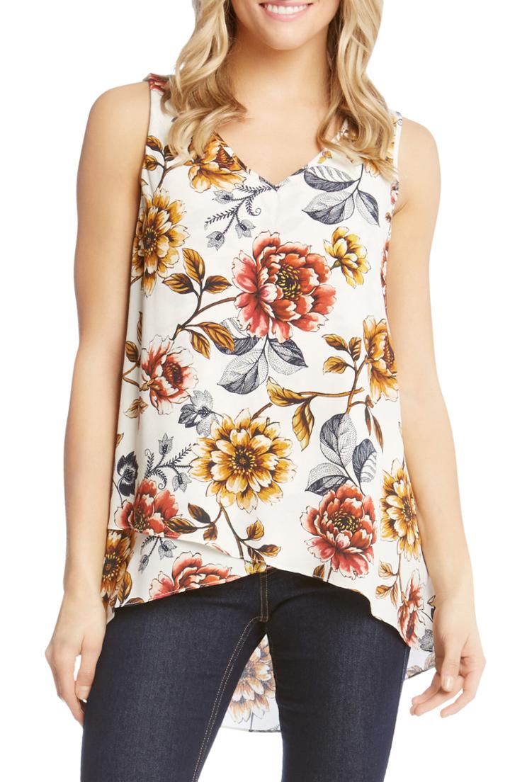 Women's Karen Kane Asymmetrical Crepe Tank