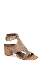 Women's Donald J Pliner Ellee Block Heel Sandal .5 M - Metallic