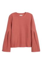 Women's Madewell Flare Sleeve Ribbed Top