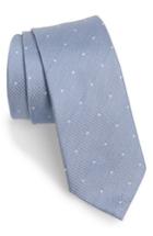 Men's Topman Dot Woven Tie, Size - Blue