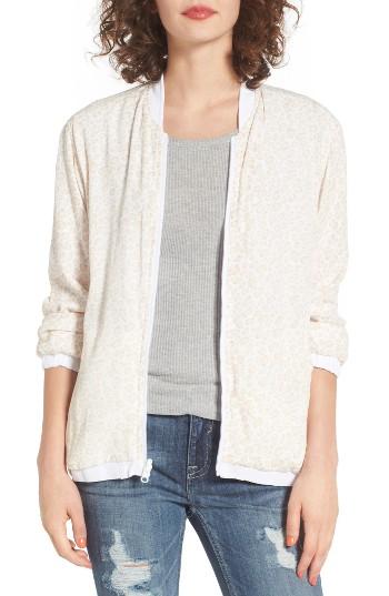 Women's Obey Jinx Reversible Bomber Jacket, Size - White