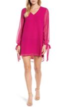 Women's Halogen Tie-sleeve Shift Dress, Size - Purple