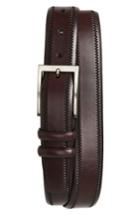 Men's Torino Belts Embossed Leather Belt - Cordovan