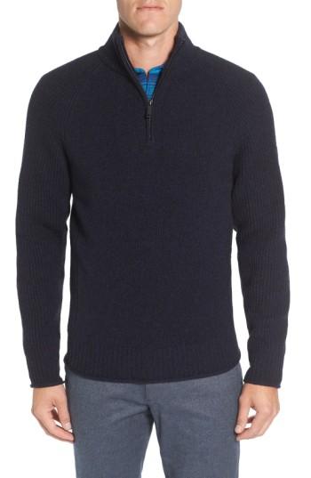 Men's Rodd & Gunn Stredwick Lambswool Sweater, Size - Blue