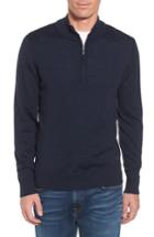 Men's Smartwool Kiva Ridge Merino Wool Blend Pullover - Blue