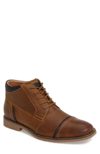 Men's Steve Madden Leeman Cap Toe Boot M - Brown