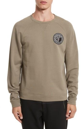 Men's Versace Collection Patch Logo Sweatshirt - Metallic
