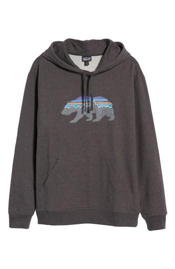 Men's Patagonia Fitz Roy Bear Graphic Hoodie - Black