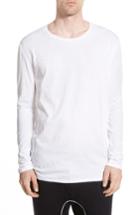 Men's Zanerobe Flintlock Longline Long Sleeve T-shirt - White