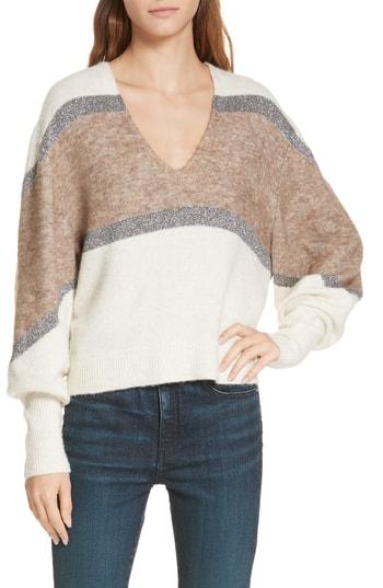 Women's Veronica Beard Miley Stripe Sweater