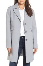 Women's Kenneth Cole New York Single Breasted Trench Coat - Grey