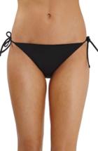 Women's Topshop Side Tie Bikini Bottoms Us (fits Like 0) - Black