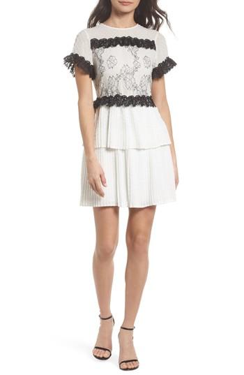 Women's Foxiedox Melita Tiered Lace Dress - White