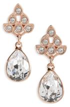 Women's Nina Art Nouveau Double Drop Crystal Earrings